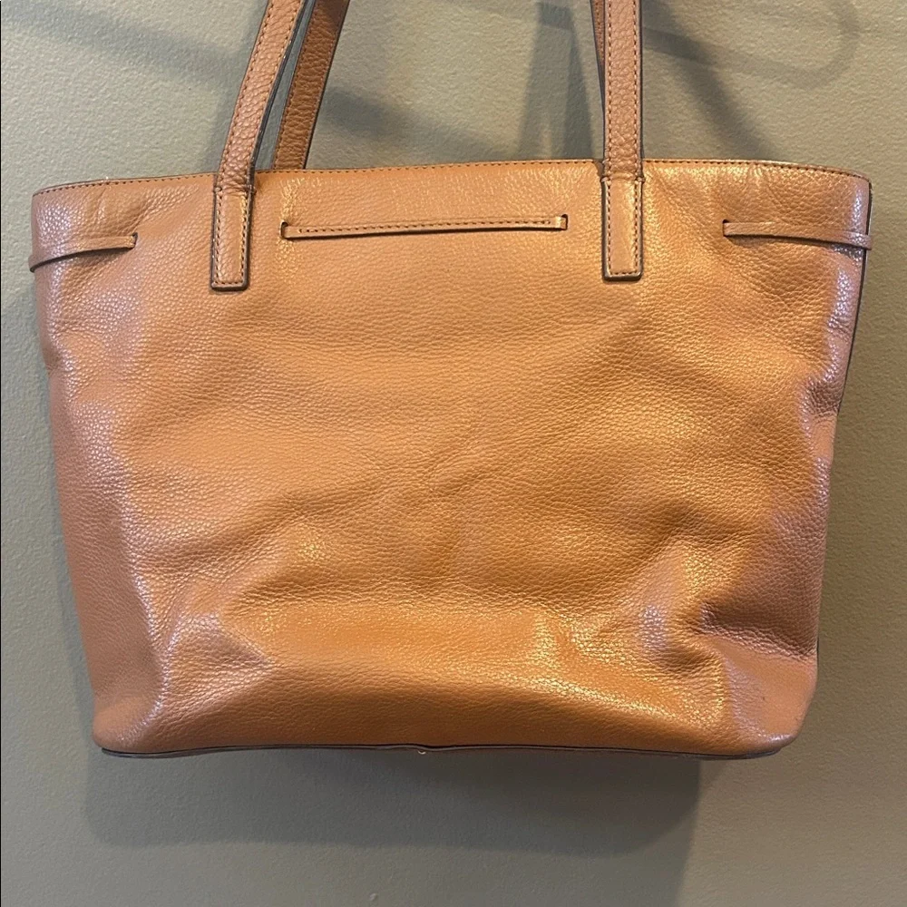 Kate Spade Caramel Brown Pebbled Leather Tote